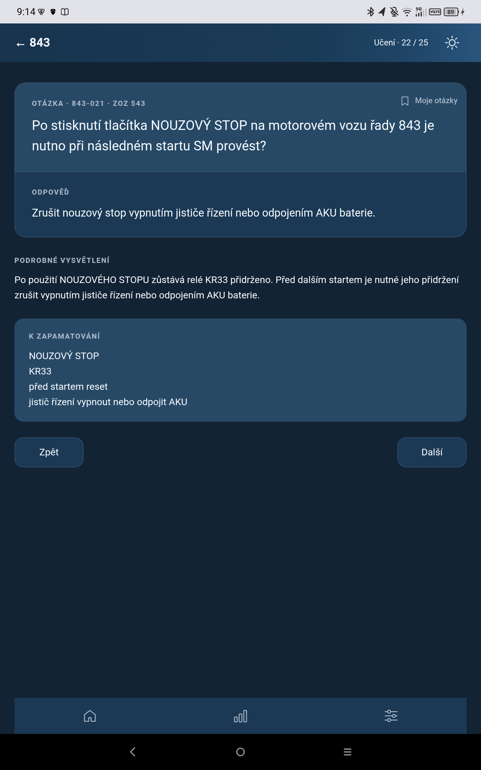 DRAHON: hnací vozidla řady 843 v tmavém režimu